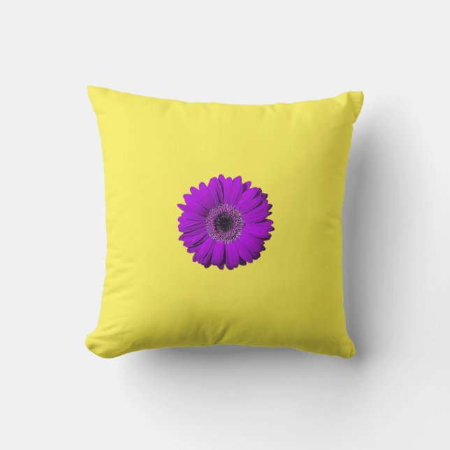 Elegante almohada de acento floral para decoración (Anverso)