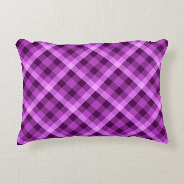 Elegante almohada de acento orquídeo morado (Anverso)
