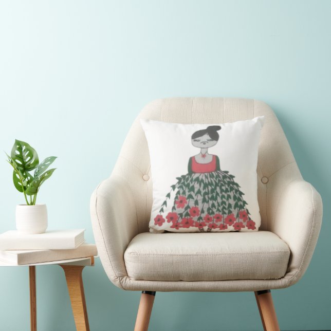 Elegante almohada de Bordado Chitrali (Silla)