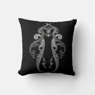 Elegante almohada de diseño de Gótico ornado (vers