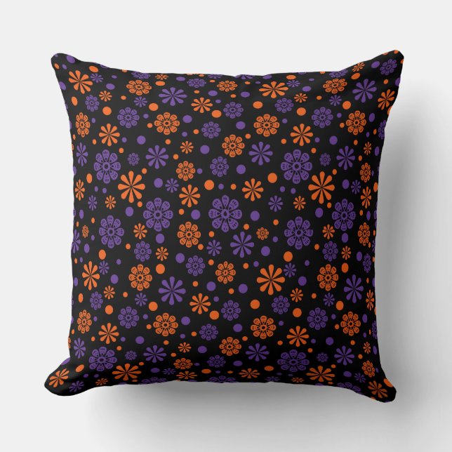 Elegante almohada de empuje diseñada en azul (Anverso)