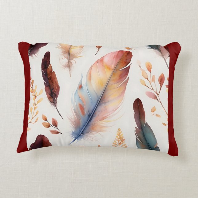 Elegante almohada de flores silvestres - Vibrante  (Reverso)