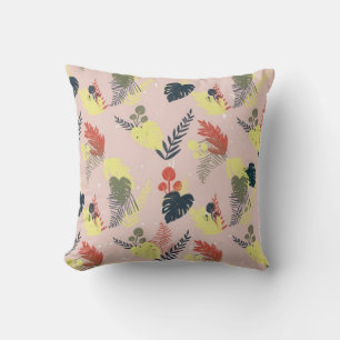 Elegante almohada de hojas - Decoración de la casa