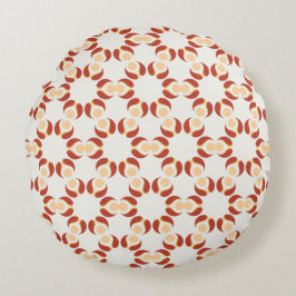 Elegante almohada de redondeo floral geométrica