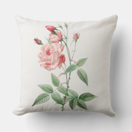 Elegante almohada de tiro floral simple