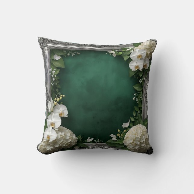 Elegante almohada decorativa 16x16 (Anverso)