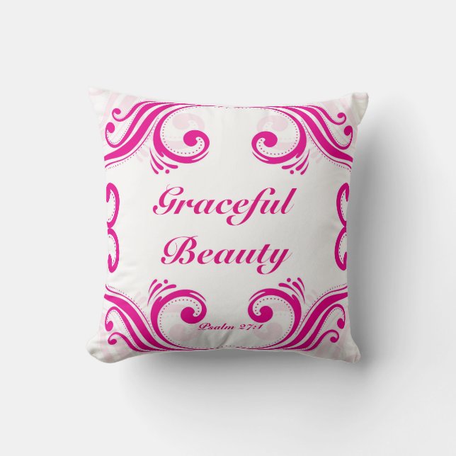 Elegante almohada decorativa de belleza (Anverso)