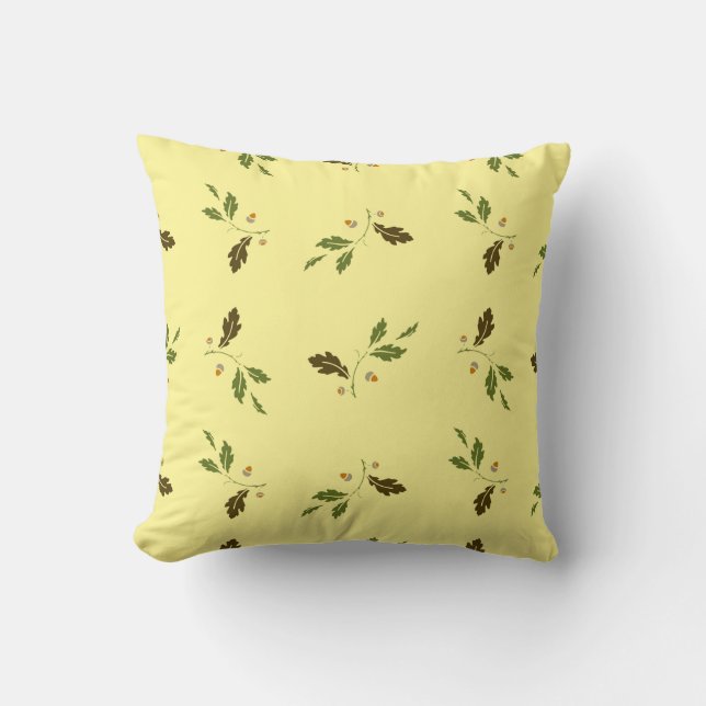 Elegante almohada floral decorativa (Anverso)