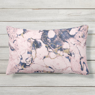 Elegante almohada lumbar de mármol dorado de la ma