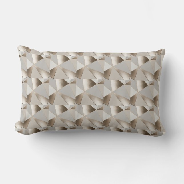 Elegante almohada lumbar reversible de mármol plat (Anverso)