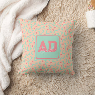 Elegante almohada personalizada con brillo para re