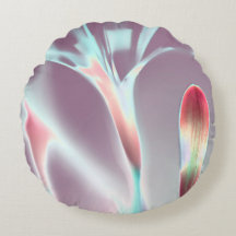 Elegante almohada redonda floral