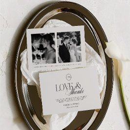 Elegante Amor y Agradecimiento 2 Foto Boda