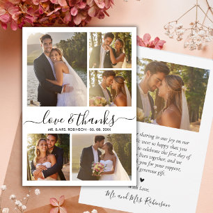 Elegante amor y agradecimiento Colage de fotos Bod