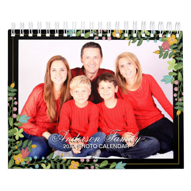 Elegante Añadir su propia foto Calendario 2025 de  (Tapa)