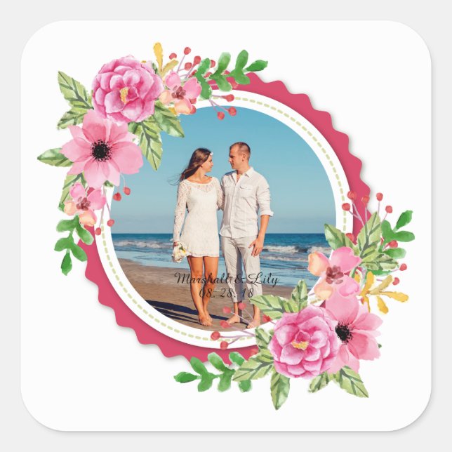 Elegante Añadir su propio sellado de Pegatina de B (Anverso)