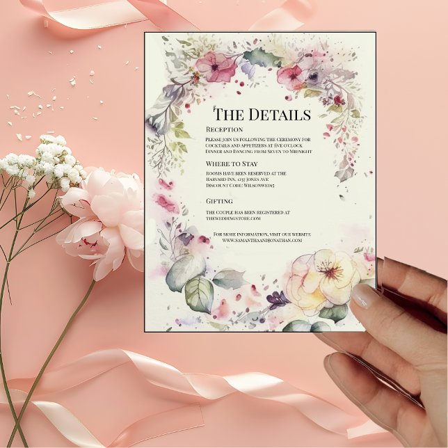 Elegante Anillo de flores Tarjeta de detalles del  (Subido por el creador)