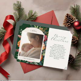 Elegante Año Botánico Moody En Tarjeta De Revisión