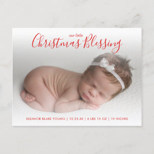 Elegante anuncio de nacimiento de festividad fotog