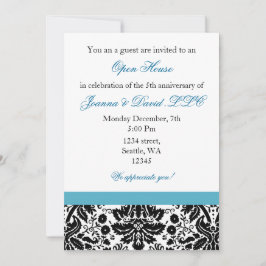Elegante aqua Corporate party Invitación