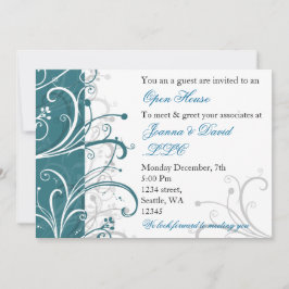 elegante aqua Corporate party Invitación
