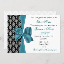 elegante aqua Corporate party Invitación