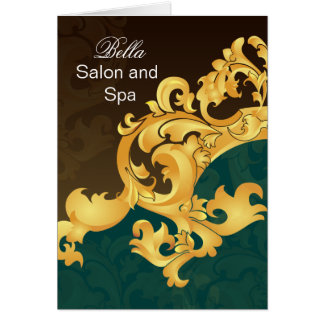 elegante aqua flourier Business Gracias Cartas