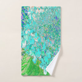 Elegante Aqua y Green Limelight Hydrangea Detail