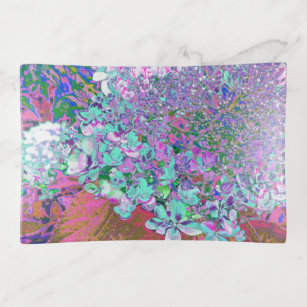 Elegante Aqua y Purple Limelight Hydrangea Detalle