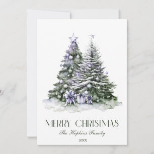 Elegante Árbol de Navidad acuarela