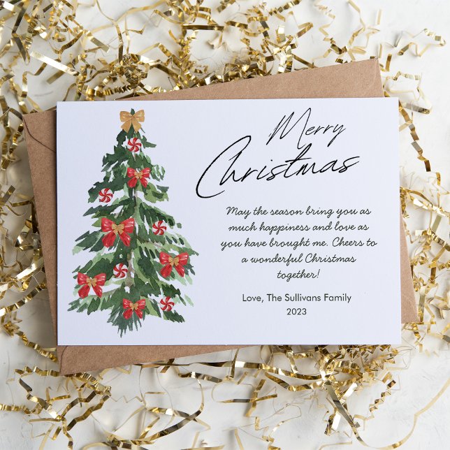 Elegante Árbol de Navidad acuarela (Subido por el creador)