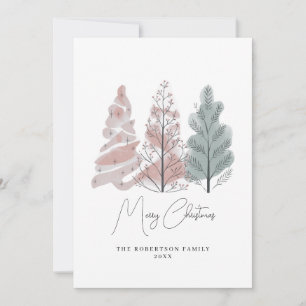 Elegante Árbol de Navidad acuarela no foto