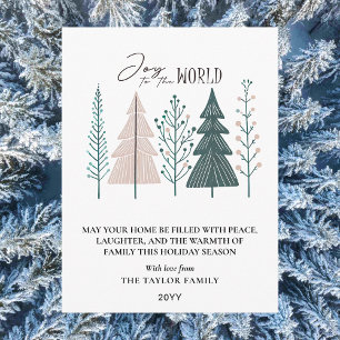Elegante árbol de Navidad con estilo botánico boho