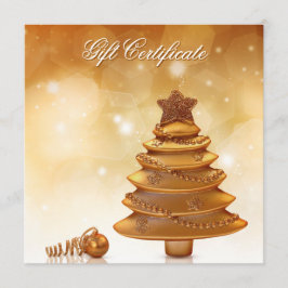 Elegante árbol de Navidad dorado