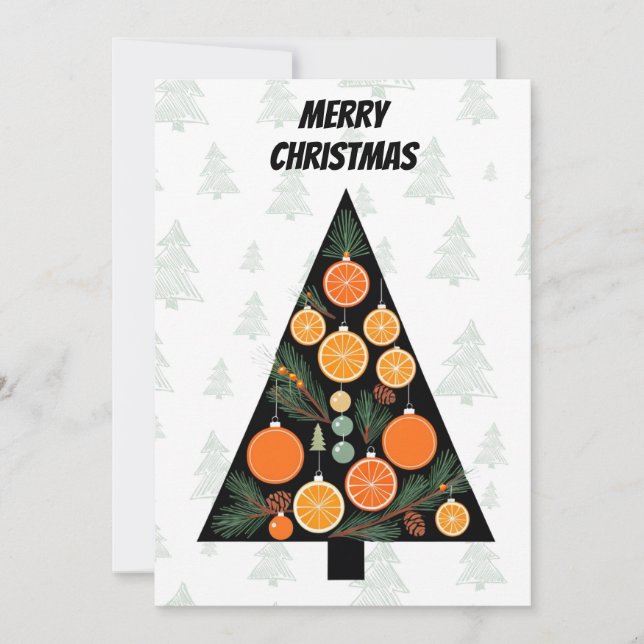 Elegante árbol de navidad Minimalista moderno (Anverso)