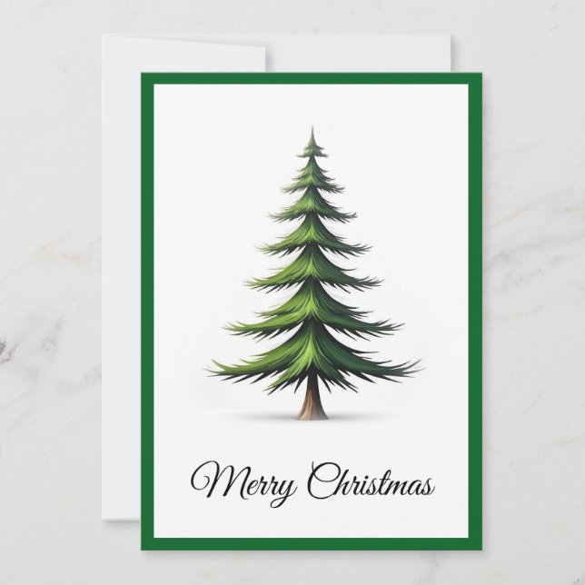 Elegante árbol de navidad Minimalista moderno (Anverso)