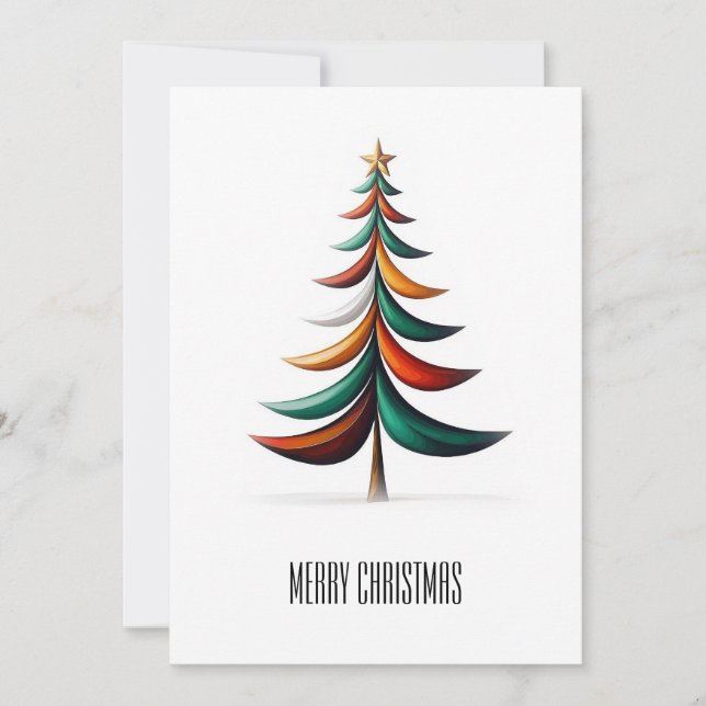 Elegante árbol de navidad Minimalista moderno (Anverso)