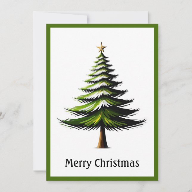 Elegante árbol de navidad Minimalista moderno (Anverso)