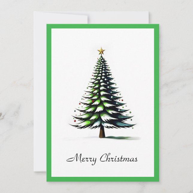 Elegante árbol de navidad Minimalista moderno (Anverso)