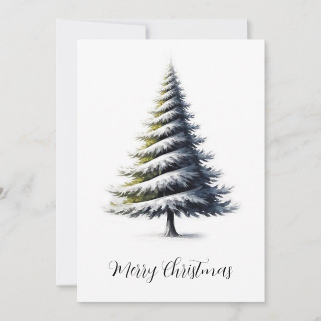 Elegante árbol de navidad Minimalista moderno (Anverso)