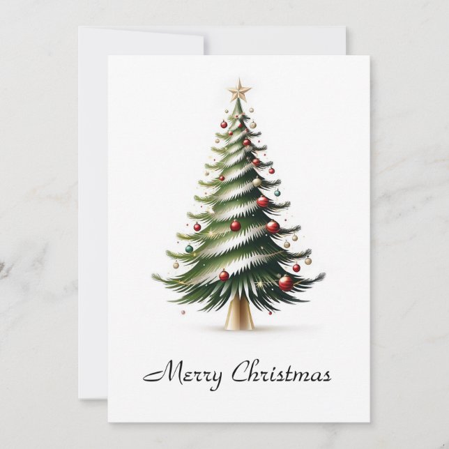 Elegante árbol de navidad Minimalista moderno (Anverso)