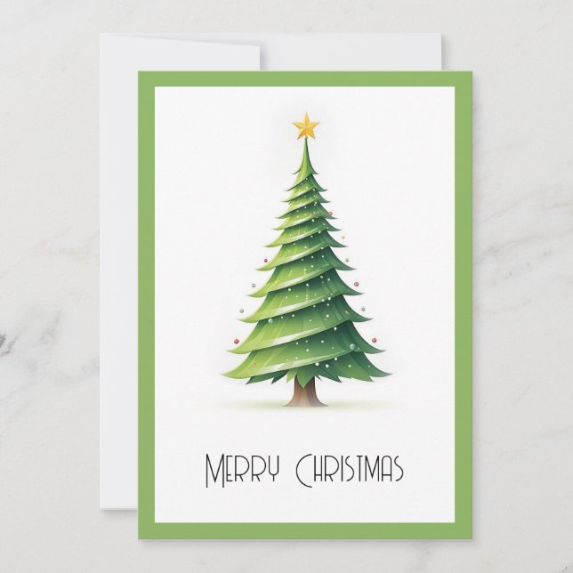 Elegante árbol de navidad Minimalista moderno (Anverso)