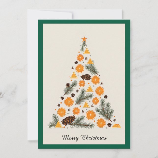 Elegante árbol de navidad Minimalista moderno (Anverso)