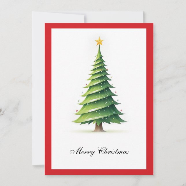 Elegante árbol de navidad Minimalista moderno (Anverso)