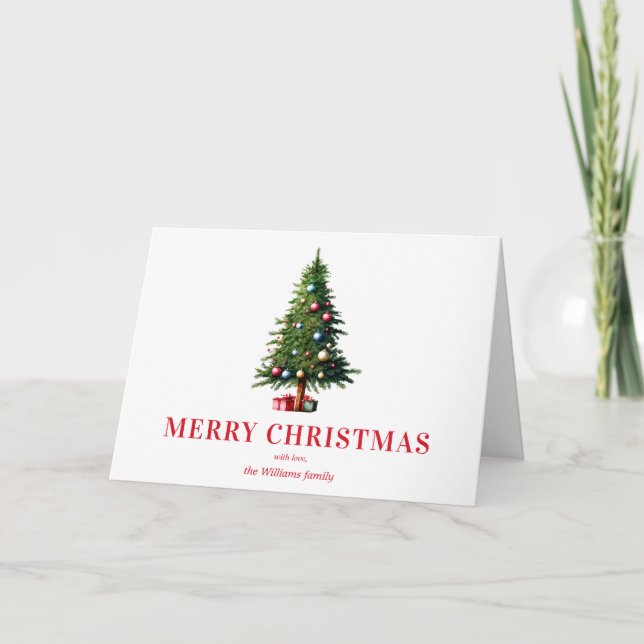 Elegante árbol de Navidad moderno (Anverso)
