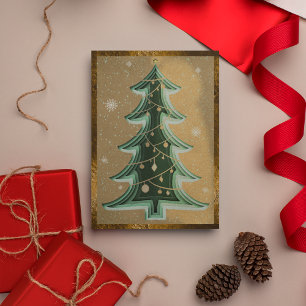 Elegante árbol de navidad Purpurina de arena marró