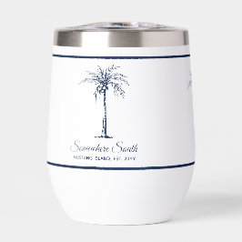 Elegante árbol de palma azul personalizado