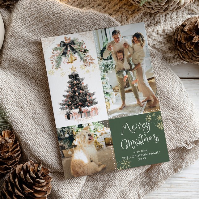 Elegante árbol negro arbolado Feliz Navidad 2 Foto (Subido por el creador)