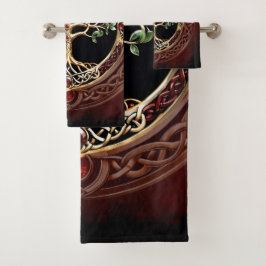 Elegante árbol noble de la vida con nudo celta.