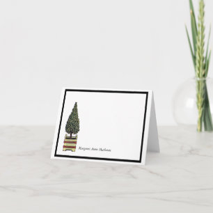Elegante árbol topiario Personalizado floral blanc